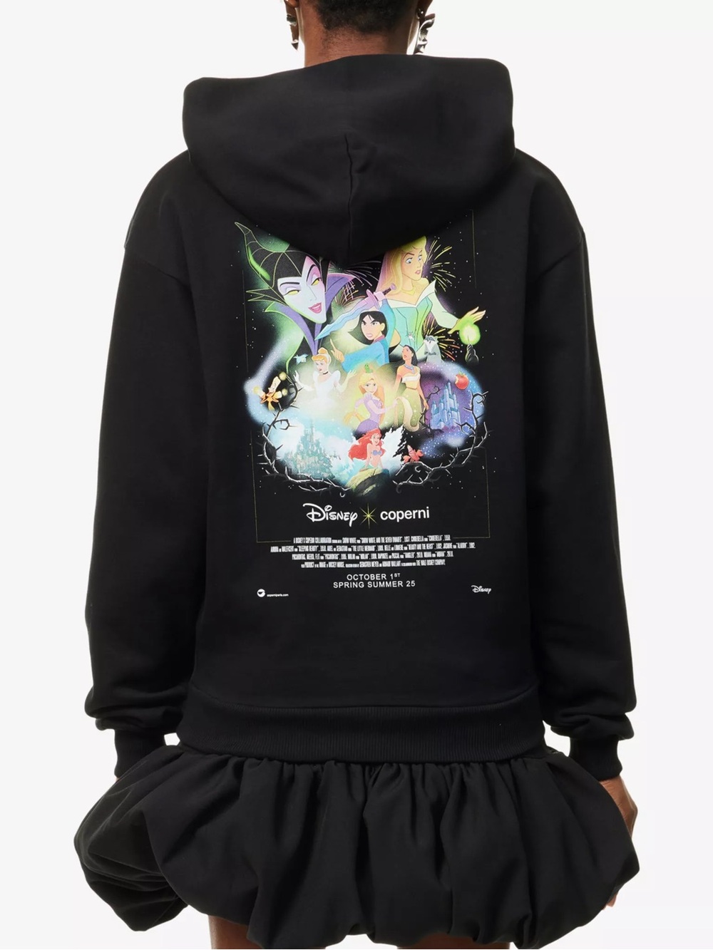 Disney x Coperni black hoodie Sz Small
